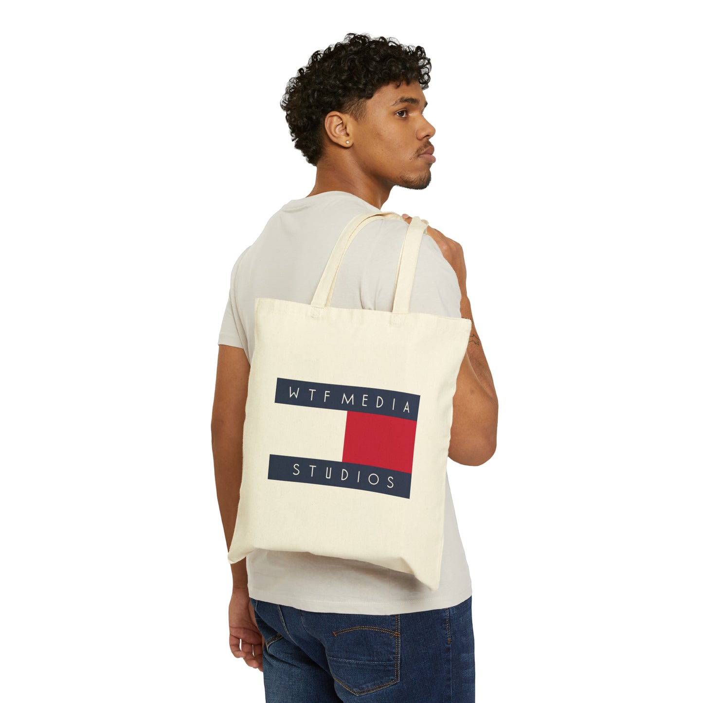 TOMMY Cotton Canvas Tote Bag